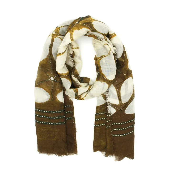 Kukkapainetut huivi S017