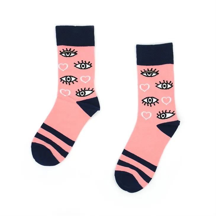 Vaaleanpunainen puuvillasukka